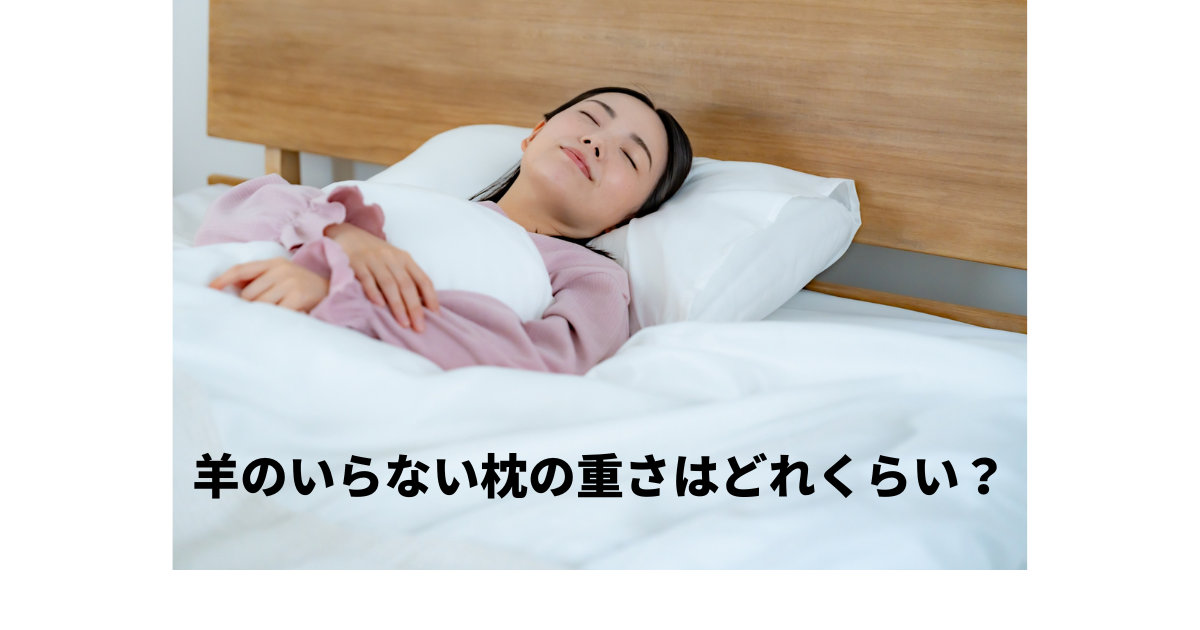 枕の重さはどれくらい