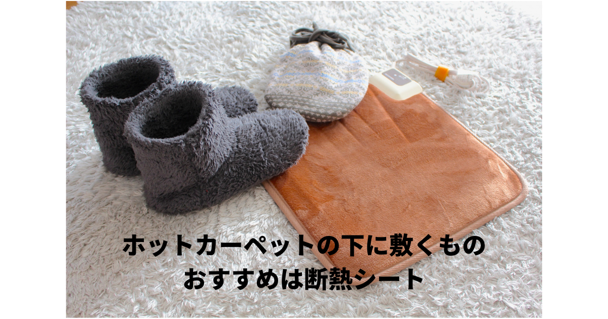 ホットカーペット下